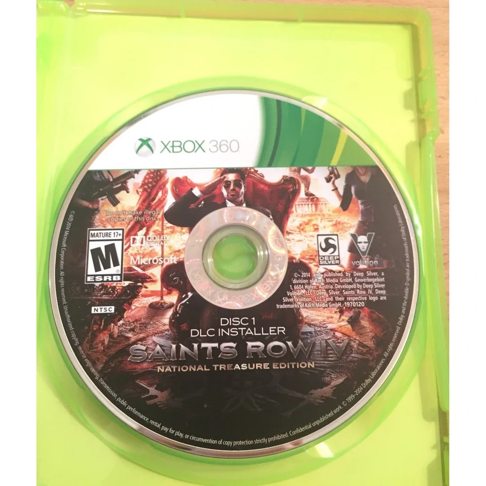 Saints Row IV National Treasure Edition Xbox 360 Complete with DLC Packs 2-Disc